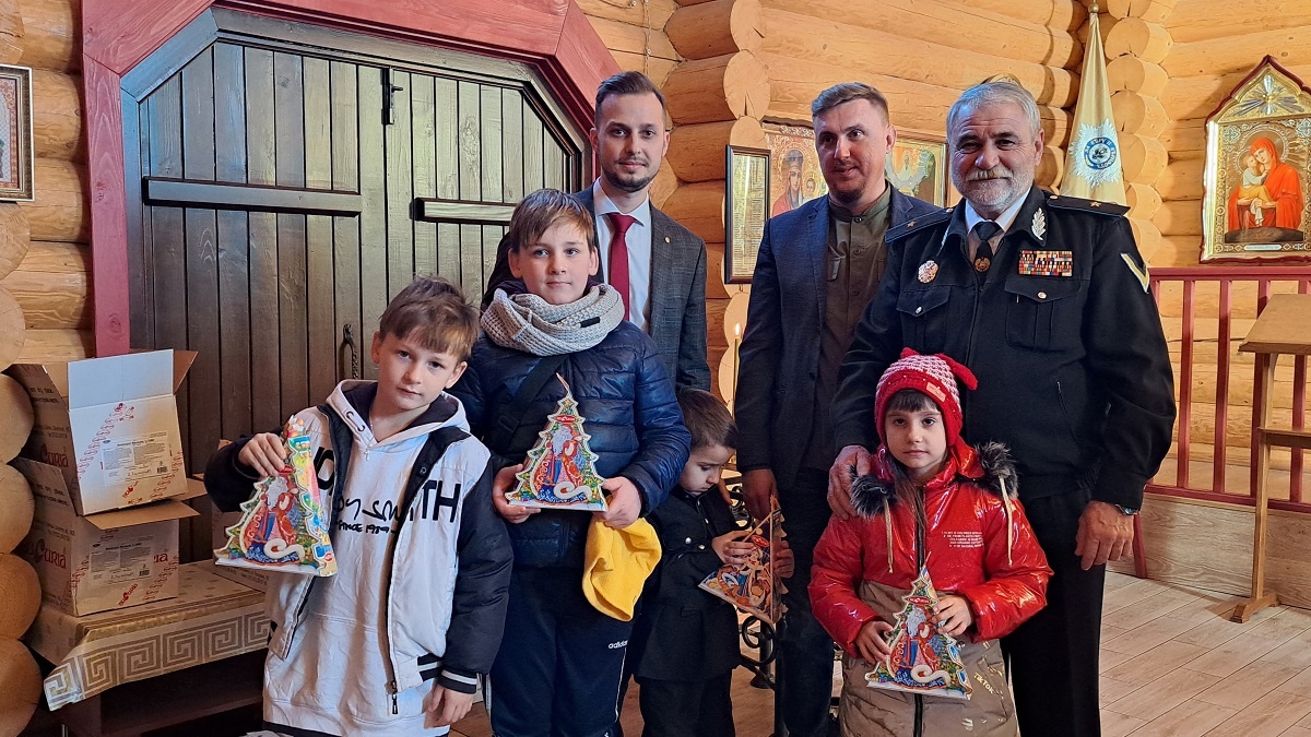 Micii cazaci din Transnistria au primit daruri de Anul Nou